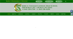 Desktop Screenshot of colemancatholic.net